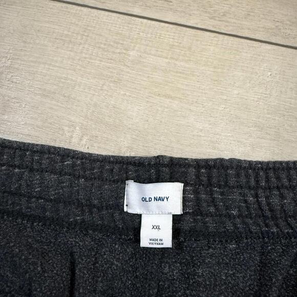 Y2K Old Navy Mens XXL Black Heather Sweatpants Pockets Casual Baggy Wide leg VTG - Picture 3 of 9